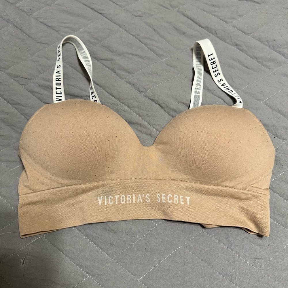 Victoria's Secret Tan wireless push up Bralette small